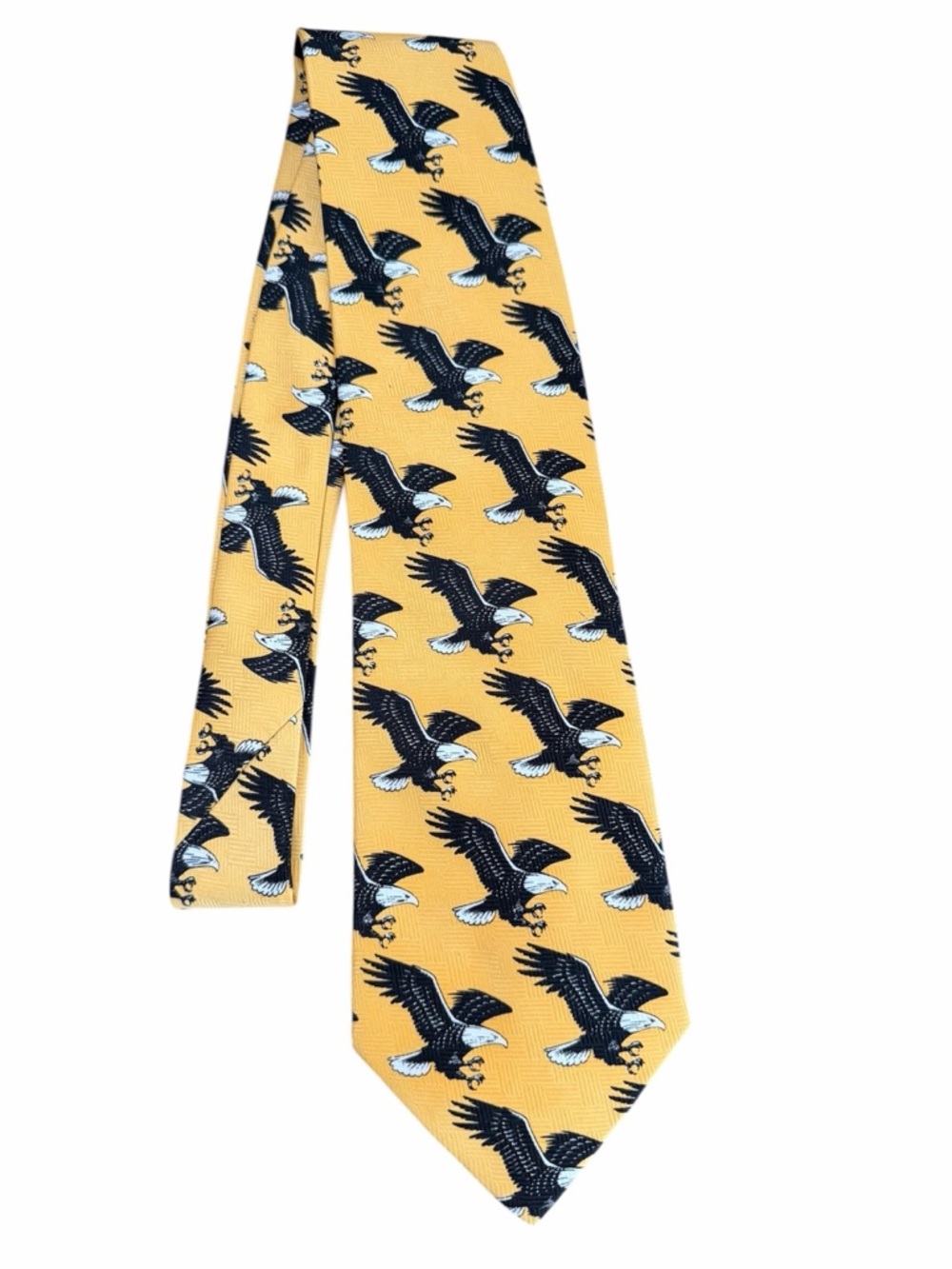 Buffalo Bay Georgia Boot 2005 Limited Edition Yellow All Over Eagle Pattern Tie